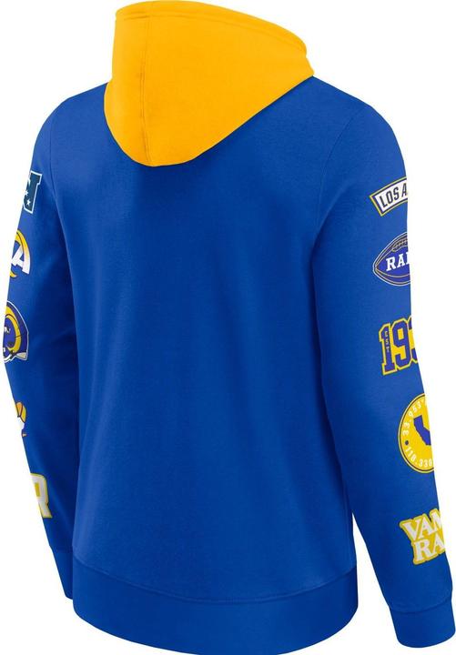 Immagine prodotto Fanatics Felpa con cappuccio con stampa sulle maniche dei Los Angeles Rams NFL - S (S)