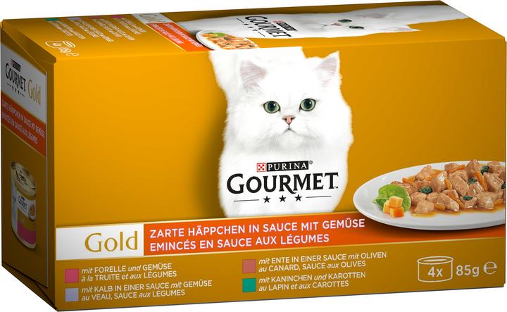 Produktbild Gourmet Zarte Häppchen in Sauce (Adult, 4 Stk., 85 g)