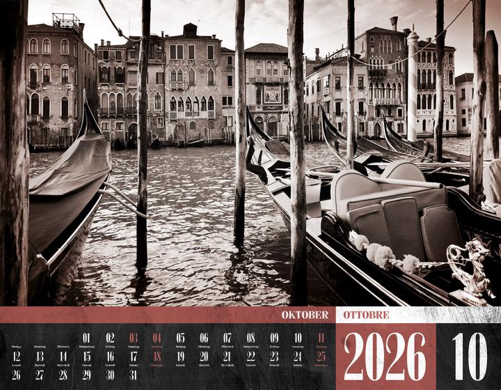 Produktbild La Dolce Vita - Italienische Lebensart Kalender 2026 (54 x 42 cm, Harter Einband, Italienisch, Deutsch)