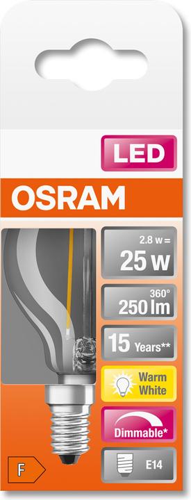Actual product image Osram Superstar Classic P (E14, 25 W, 250 lm, 1 x, F)