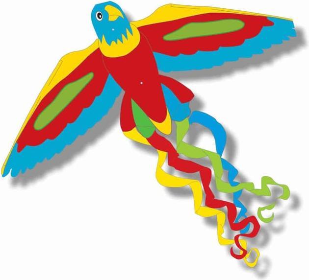 Knoop Flying kite parrot - approx. 52 x 122 cm