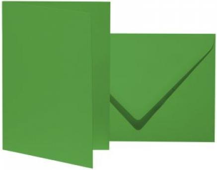 Productafbeelding Artoz 10 vouwkaarten met enveloppen Mozaïek DIN B6 appelgroen (B6, 1 x)