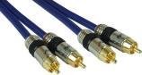 Productafbeelding InLine Cinch kabel AUDIO, vergulde stekkers, 2x Cinch (0.50 m, RCA)