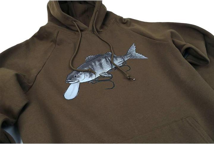 Immagine prodotto Stucki Fishing Because Fanatics Hoodie Olive (XL)