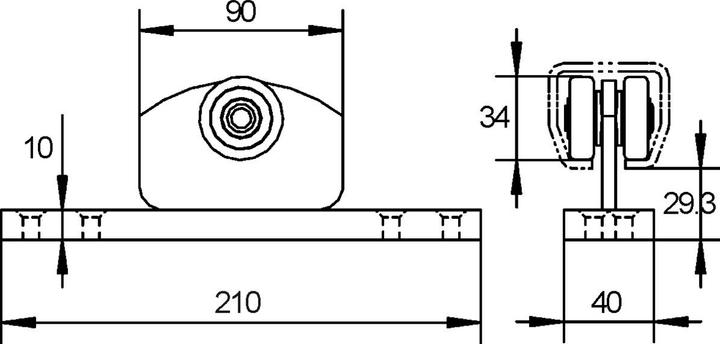 Actual product image Helm Rollapparat 411 nieder zu 400