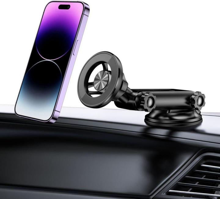 Actual product image Tech-Protect N54 car phone holder with MagSafe on the dashboard - black