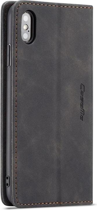 Produktbild König Design Hülle Handy Schutz für Apple iPhone XS Max Case Flip Cover Tasche Etuis Schwarz (Apple iPhone XS Max)