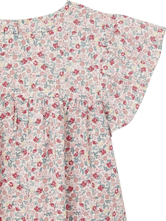 Image du produit Vertbaudet Ensemble pour fille : chemisier à fleurs & short en mousseline (158)