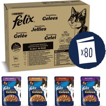 Felix Selezione della campagna (Adulto, 80 pz., 7600 g)