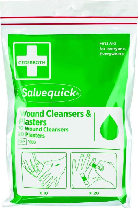 Energielabel Cederroth Wondreiniger en pleister Salvequick (Eerste Hulp Kit)