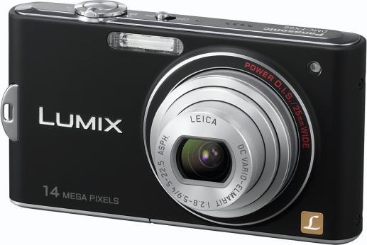 Panasonic Lumix FX66, 14Mpixel, 5xWW-Zoom, HD-Movie, Schwarz (1/2,3'')