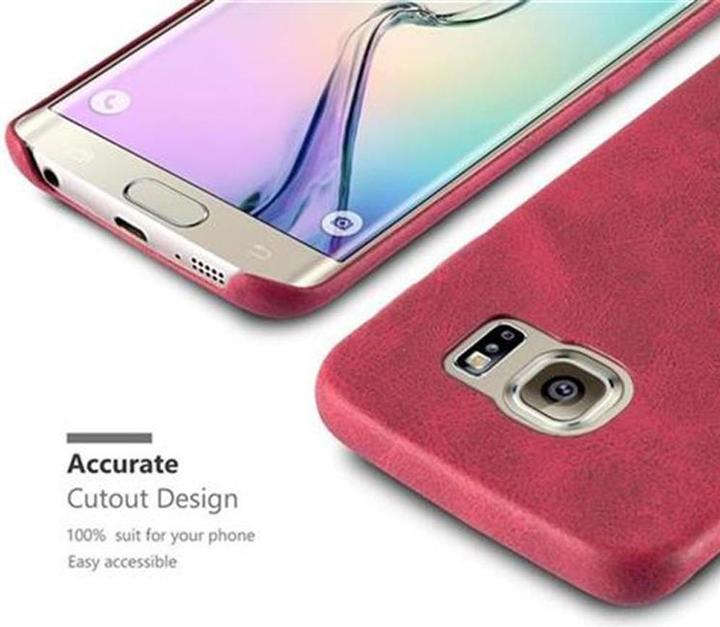 Immagine prodotto Cadorabo Copertina rigida in similpelle con struttura (Samsung Galaxy S6 Edge)