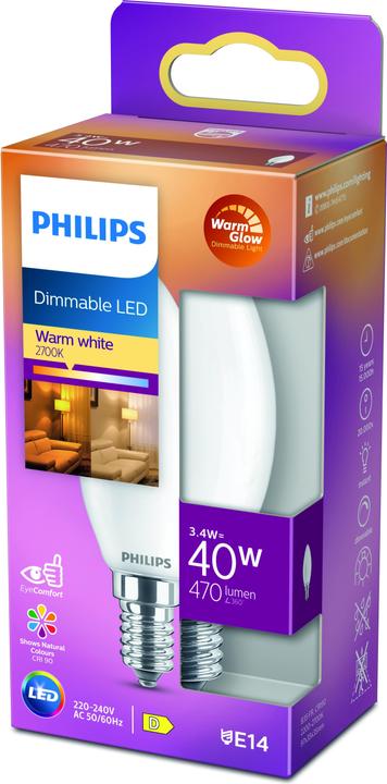 Actual product image Philips Lamp (E14, 3.40 W, 470 lm, 1 x, D)