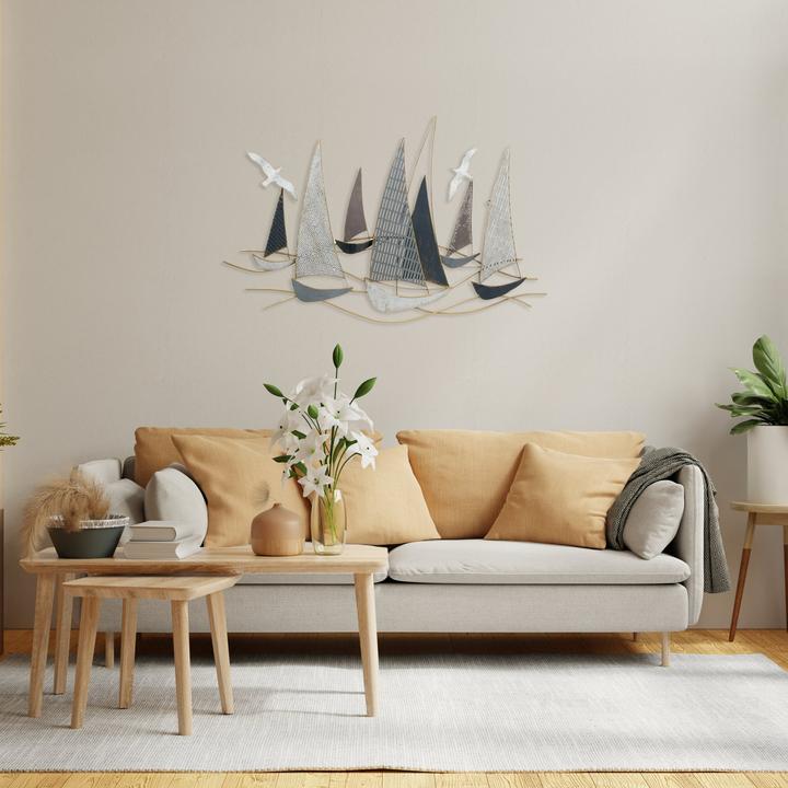 Actual product image Boltze Home Wall decoration Hanse 109 x 69 cm, iron (109 x 6 x 69 cm)