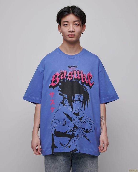 Naruto Shippuden T-Shirt Graphic Sasuke (S) (S)
