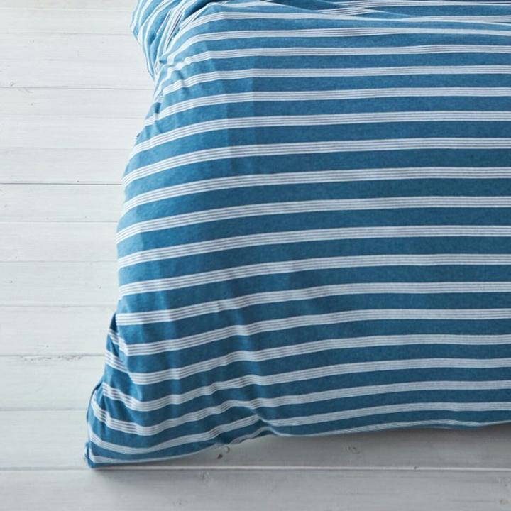 Produktbild BettwarenShop Melangestreifen (Bettwäsche Set, 135x200 cm + 80x80 cm)