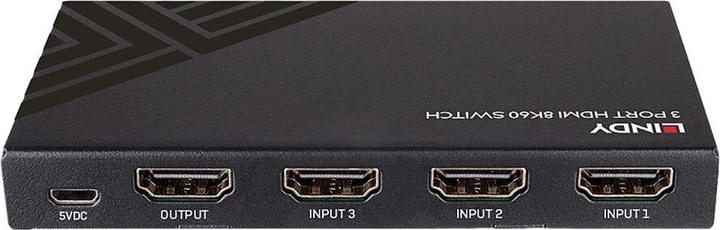Actual product image Lindy 3 port HDMI 8K60 switch