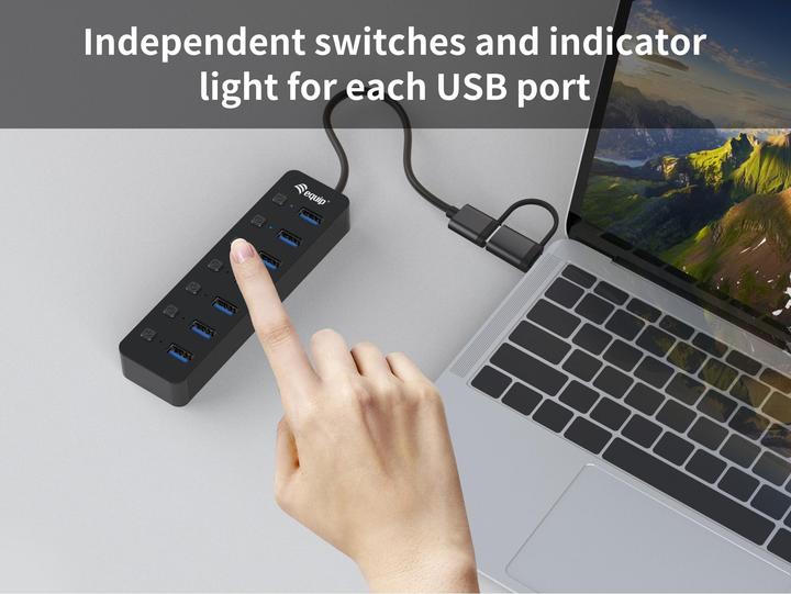 Image du produit equip 128965 (USB-C, USB-A, 7 Ports)