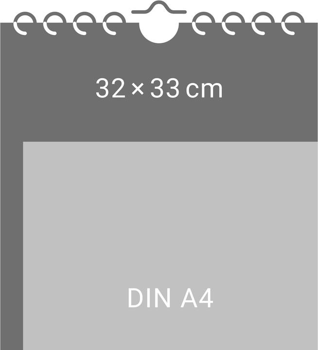 Produktbild Premium-Bastelkalender weiss gross 2026 (32 x 33 cm, Harter Einband, Deutsch)