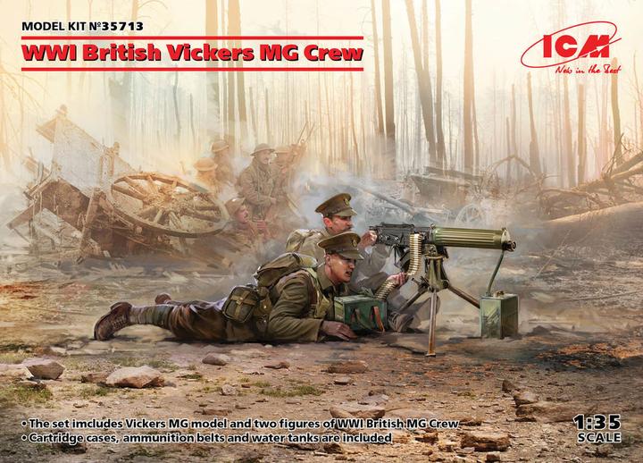 Immagine prodotto ICM Equipaggio di una MG Vickers britannica della prima guerra mondiale (MG Vickers e 2 figure)