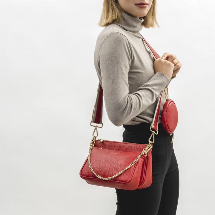 Actual product image Lazarotti Milano Leather shoulder bag 23 cm