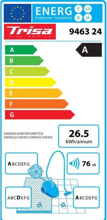 Label énergétique Trisa Comfort Clean T6324