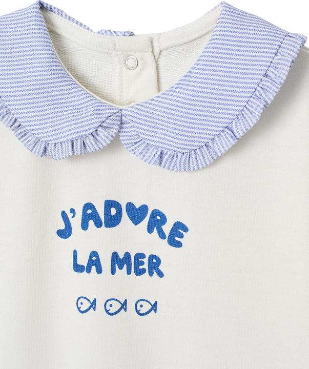 Actual product image Vertbaudet Baby Sweatshirt mit Bubikragen und Recycling-Polyester (74)