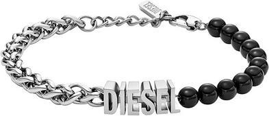 Diesel Modern Steel Bracelet With Agate