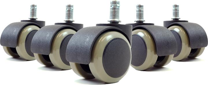 Actual product image DXRacer Hard floor castors Wheels, black, set of 5