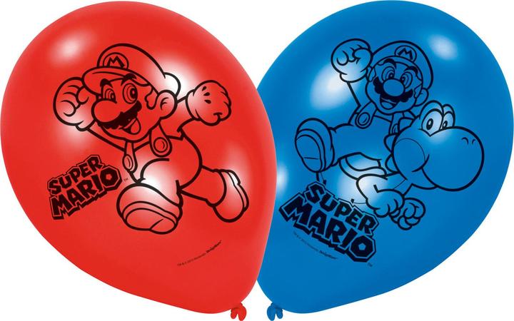 Produktbild Amscan 6 Latexballone Super Mario (6 x)