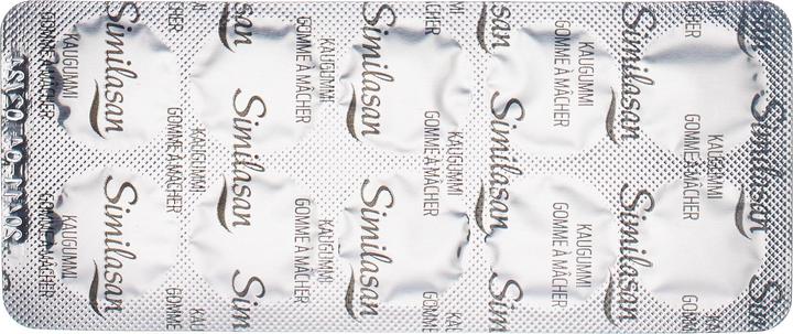 Nutritional values and ingredients Similasan hay fever chewing gum (20 Piece, Gummies, 50 g)