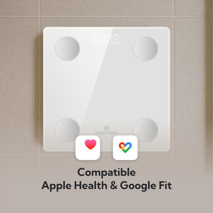 Actual product image Noerden VITA Smarte Personenwaage mit Bluetooth weiss