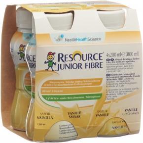 Produktbild Resource Junior Fibre Vanille (4x) (Vanille, 4 Stk., 980 g)