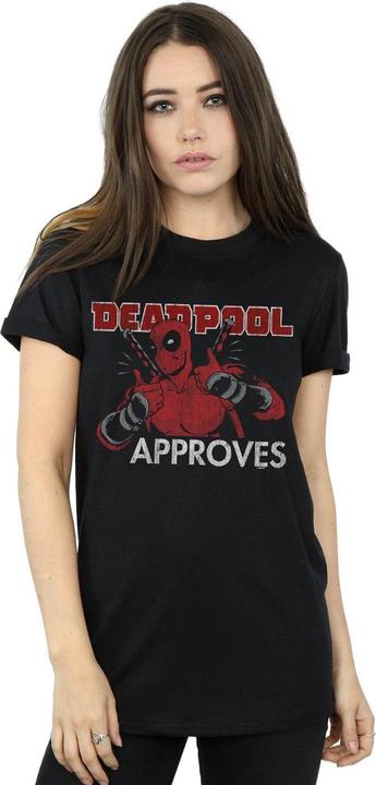 Immagine prodotto Deadpool Approves Maglietta Ampia Donna (4XL)