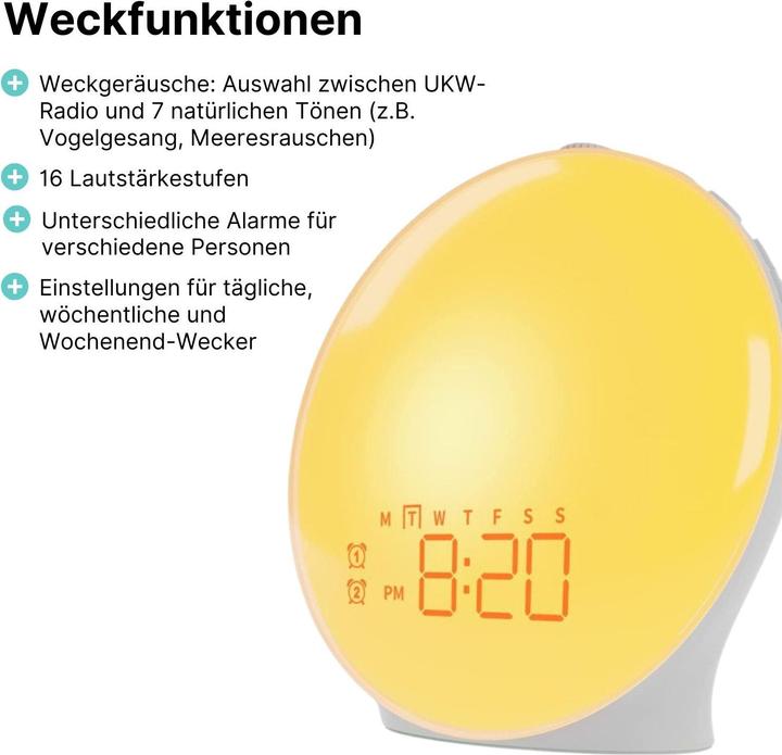 Actual product image Hermex Wake-up light