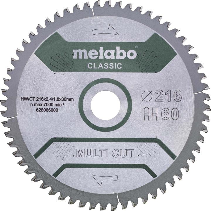 Metabo Kreissägeblatt HW/CT