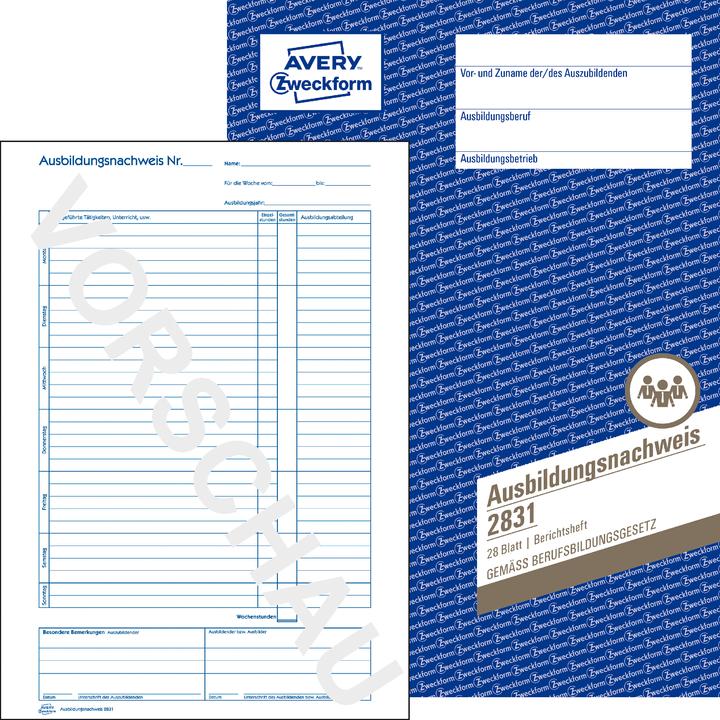 Produktbild Avery Formularbuch "Ausbildungsnachweis", A4 (28 x)
