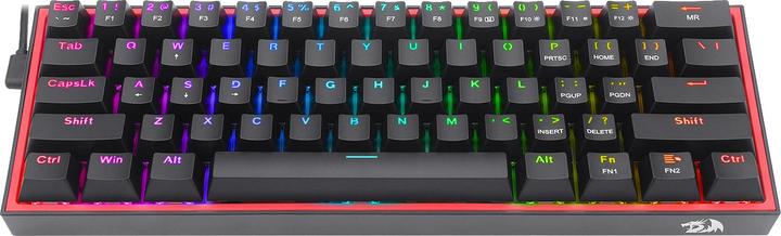 Image du produit Redragon Klawiatura K617 Fizz Red switch (K617-RGB) (US, Filaire)