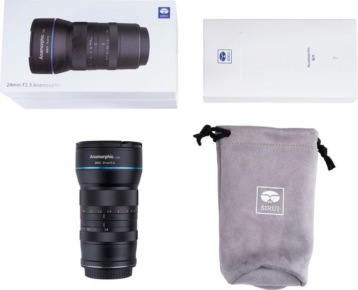 Actual product image Sirui Anamorphic 1.33x 24mm f/2.8 MFT (Micro Four Thirds, APS-C / DX)