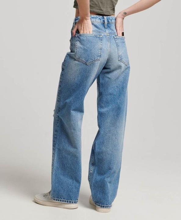 Actual product image Superdry Organic Cotton Mid Rise Wide Leg Jean (W28/L30)