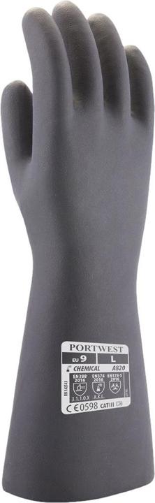 Actual product image Portwest Unisex Adult A820 Neoprene Chemical Gauntlet (XL)