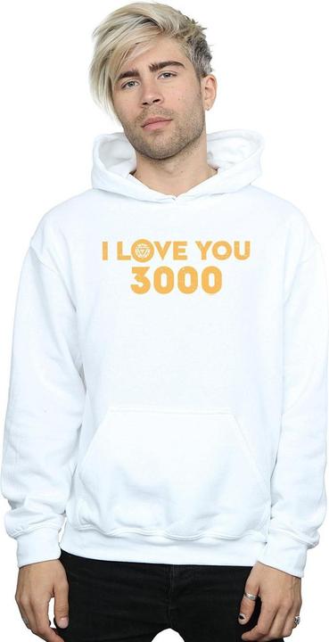 Immagine prodotto Avengers Endgame I Love You 3000 Arc Reactor Felpa con Cappuccio Uomo (3XL)