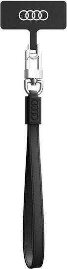 Actual product image Audi uniwersalna smycz do telefonu 28cm 10mm Leather czarny/black AU-HSLSL-GT/D1-BK