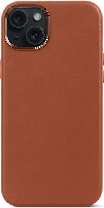 Decoded Leather Backcover for iPhone 15 Plus Tan (Apple iPhone 15 Plus)