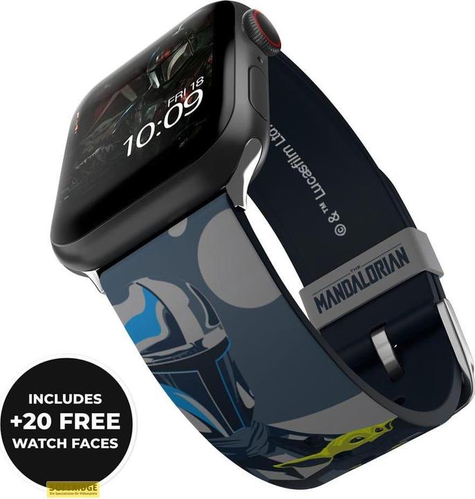 Actual product image Moby Fox Bracelet Smartwatch Star Wars Beskar Armor 22 mm (22 mm, Stainless steel, Silicone)