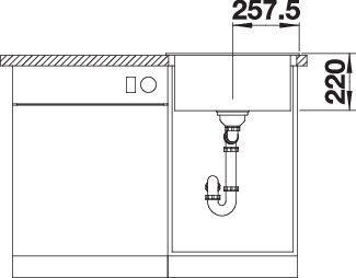 Produktbild Blanco PLEON 5 (Einbauspüle, 51.50 cm, 51 cm)