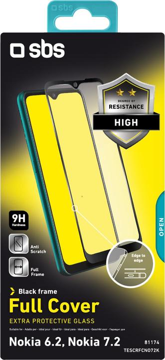 Produktbild SBS TESCRFCNO72K Bildschirmschutzfolie Klare Bildschirmschutzfolie Handy/Smartphone Nokia 1 Stück(e) (1 Stück, Nokia 6.2, Nokia 7.2)