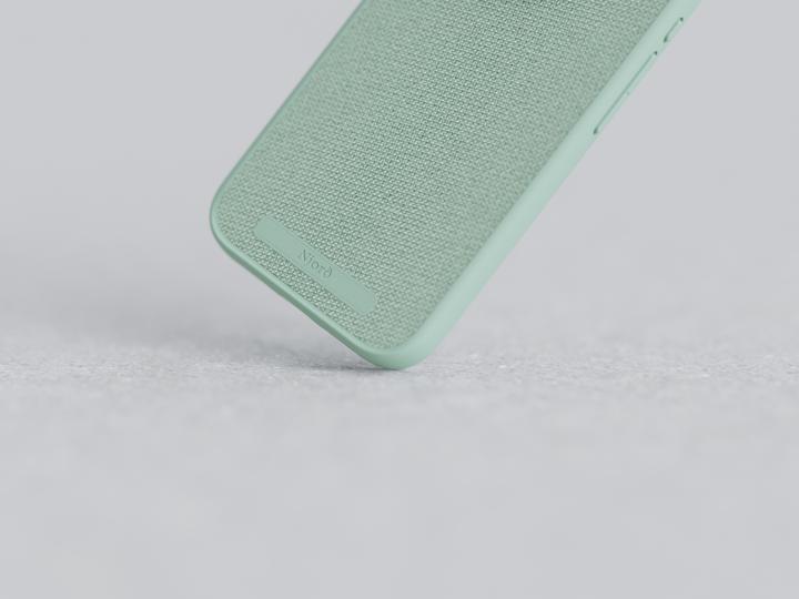 Produktbild Njord Hard-Cover Fabric MagSafe Case Turquoise (Apple iPhone 15 Pro)