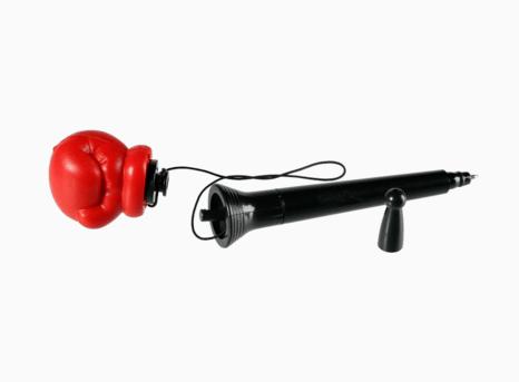 Actual product image NoName Ball Pen Boxing Glove 17cm Disp. (Black, Red, 1 x)
