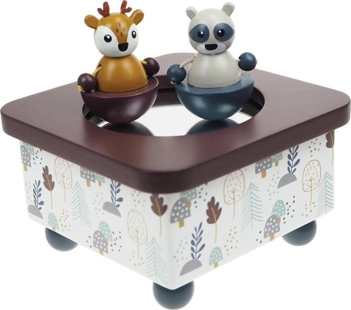 Image du produit idiS Boîte à musique raton laveur et cerf